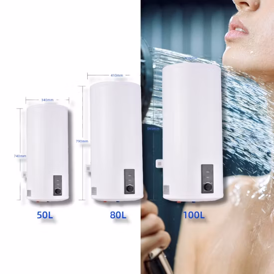 Línea de soldadura única calentador de agua horizontal del géiser de agua caliente del CE 80/100L