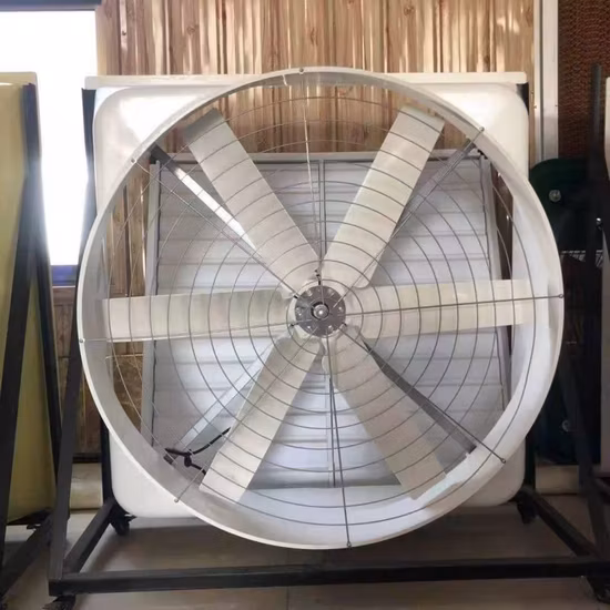 Invernadero de huevos, granja de pollos, cría industrial, ventilador de escape de ventilación Brade de acero inoxidable con motor