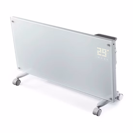 Calentador de convección eléctrico de 2000W Calentador de panel de vidrio Panel calefactor infrarrojo Calentador convector montado en la pared Calentadores domésticos Calentadores PTC Calentador de infrarrojos Calentador de ventilador